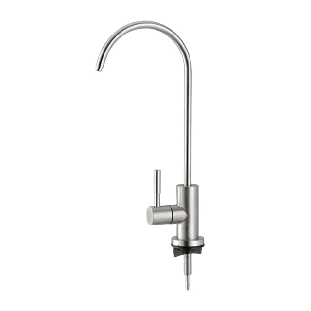 Wholesale Modern 304 Lead-Free Stainless Steel RO Faucet Brushed Nickel Pull-Down Kitchen Water Purifier Tap Single-Hole Classic
