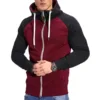 Wine red - black sleeves