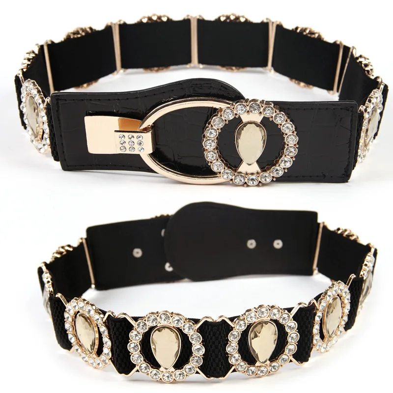 Rhinestone Belt Fashionable Stretchy Designer Belt