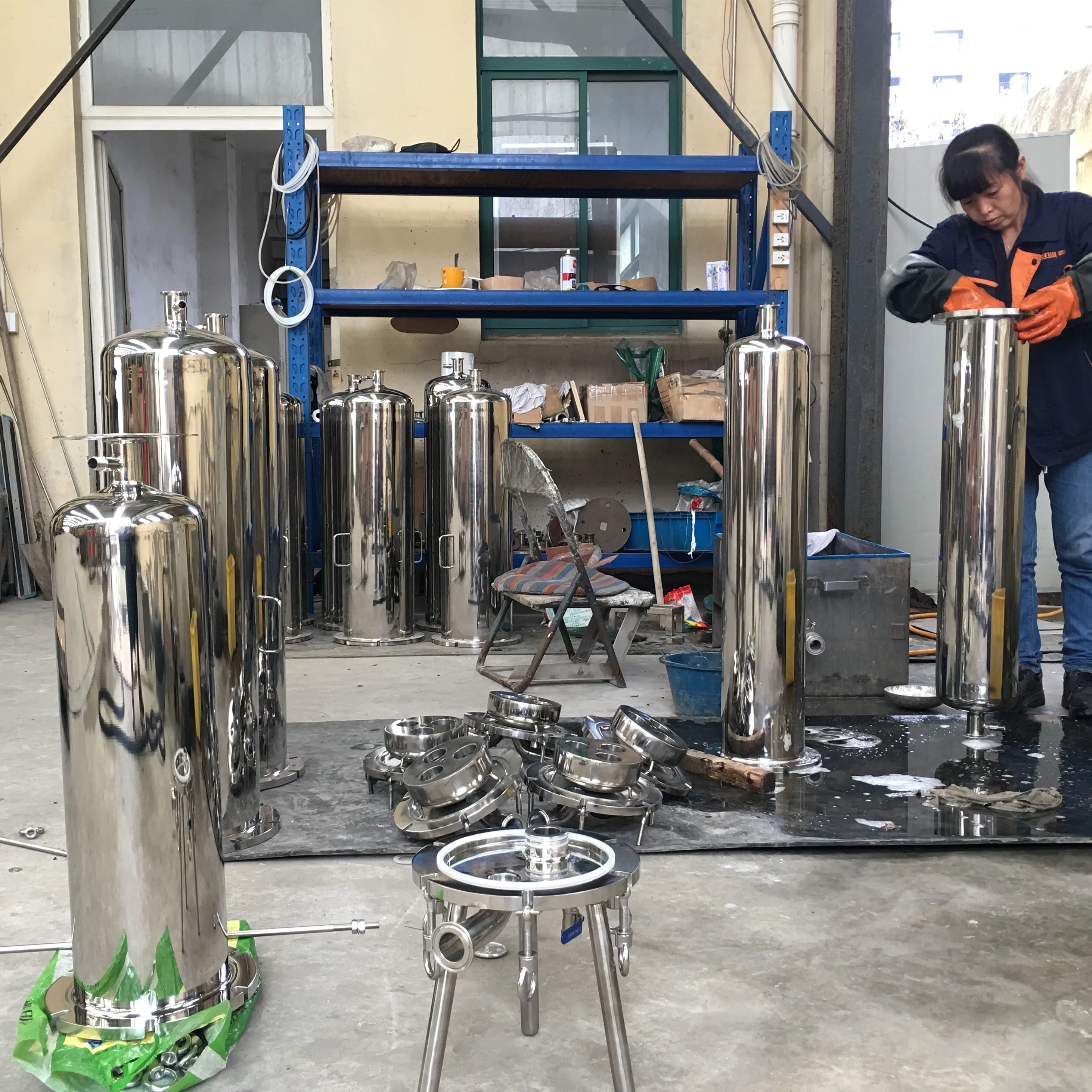 
Спиртовой фильтр из нержавеющей стали с передвижным фильтром на колесиках 