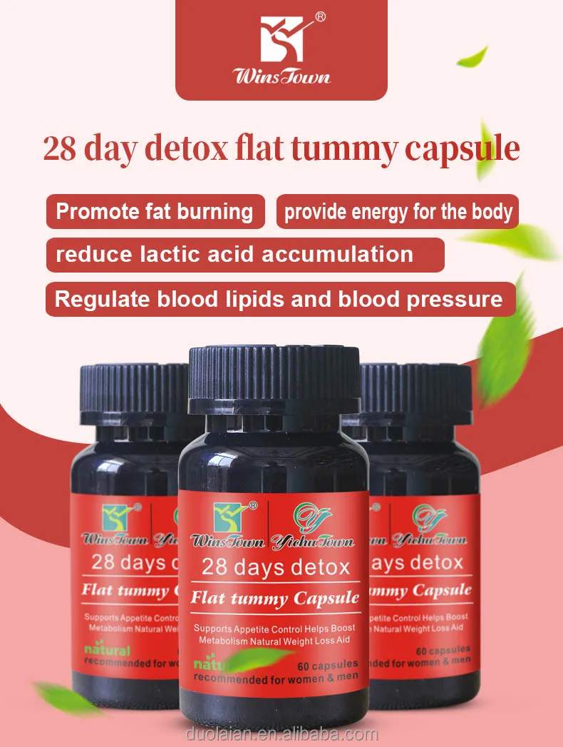 Best Detox Pills To Lose Weight 28 Day Detox Flat Tummy Capsule Pildoras Adelgazantes Fat Burn Slim