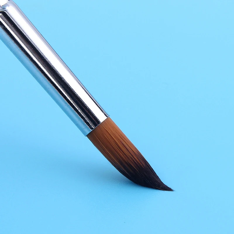 9 матовых длинных черных медных кистей, набор нейлоновых, шерстяных, акварельных, акриловых кистей для рисования, художественные принадлежности