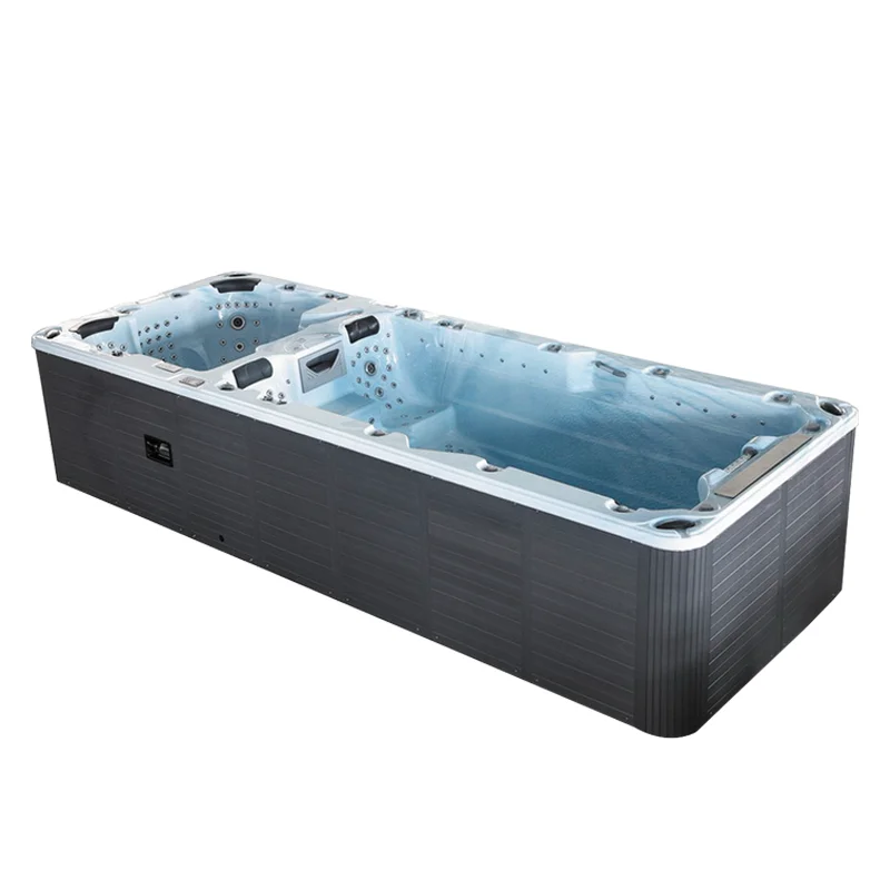 Wholesale Freestand Big Luxury Bath Massage Smart Outdoor Swimming Endless Pool Hot Tub Combo Hydropool Aqua Sport Swim Spa