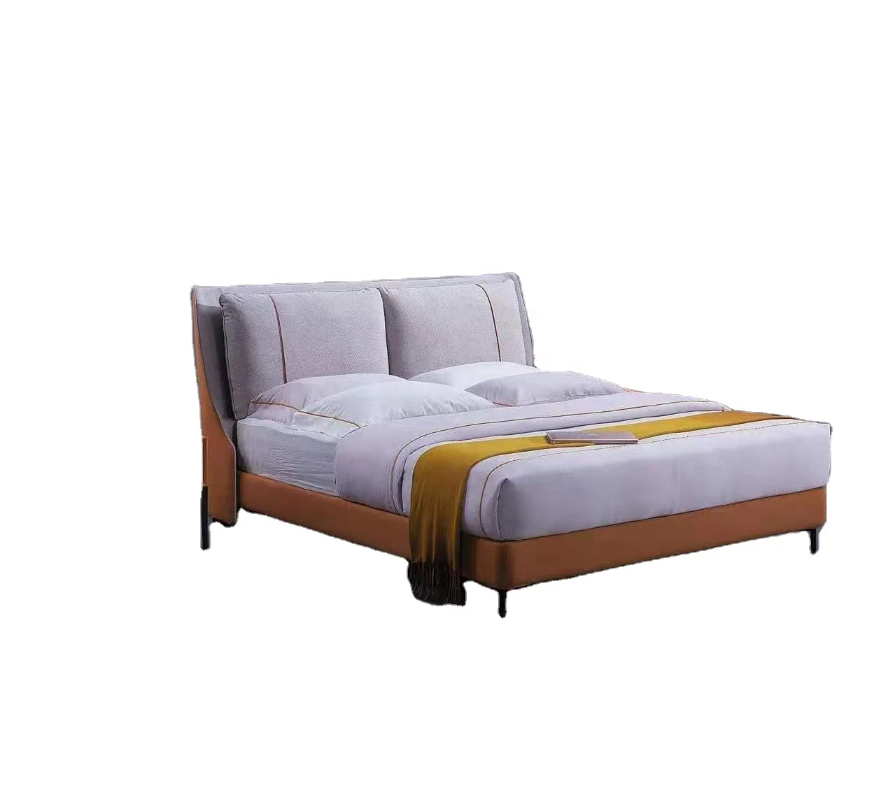 Super Comfortable Backrest Bedroom Technology Fabric Bed
