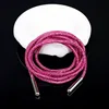 Laccio per scarpe rosso rosato da 4 mm con fibbia