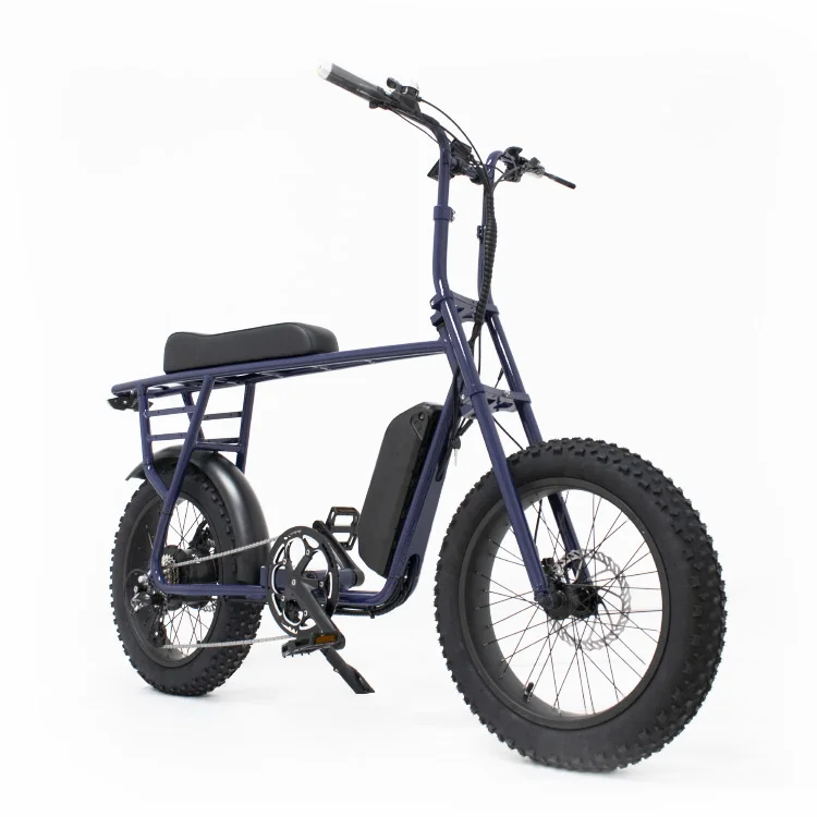 2023 Mario Retro Ebike 48v 250w 350w Fat Tire Snow E Bike Electric Bicycle City Moped E Bike