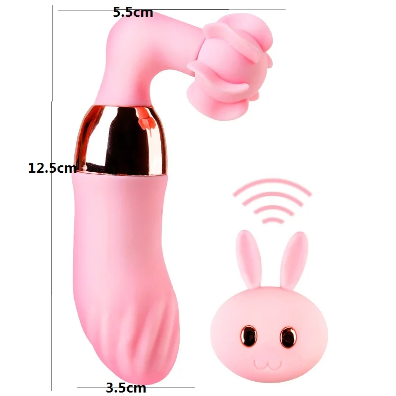 2022 Cute Remote Control Rotating Tongue Licking Vibrator Wireless Female Vibrating Egg Vibrator Sex Toy Women