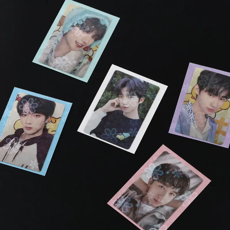 OEM Clear Holographic Card Protector Inner Sleeves Game Card Holder KPOP  Idol Photocard LOMO PC Card Sleeves