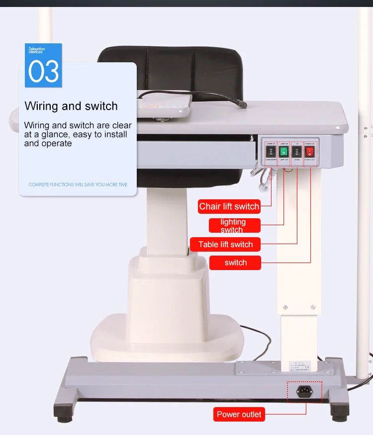 2 YEARS WARRANTY QUALITY CP-180AT Optometry Combination Table Optical Manufacturer Testing Instrument