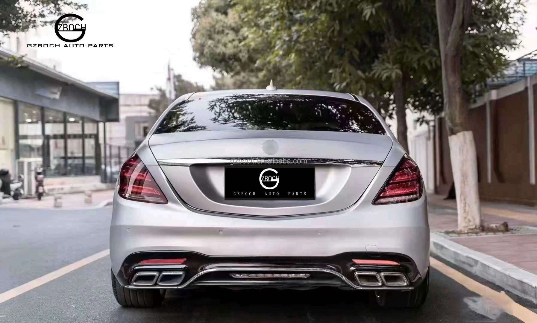 メルセデス W222 Sクラス用 222 ディフューザー S63 AMG 後部バンパー
