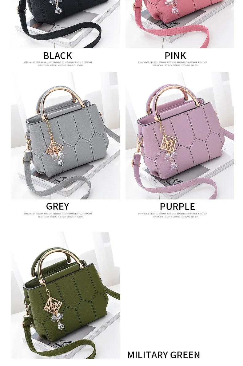 Handbags For Women Pu Leather Top-handle Bag Tote Satchel Handbag ...