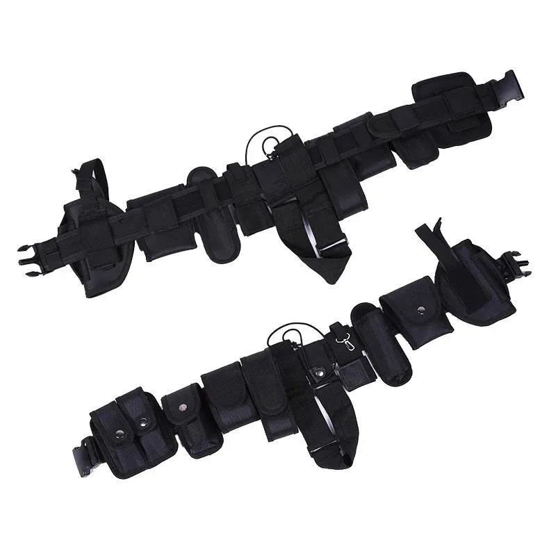 Fashionable Multifunctional Durable Outdoor Sports Gear Equipment Hunting Multifunctional Tactical Durable Belt with Pouches
