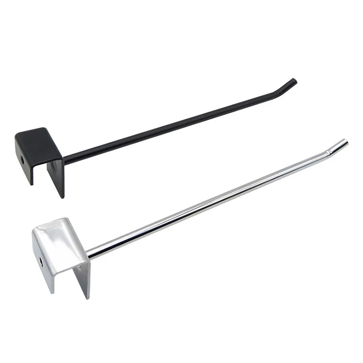 Полки для супермаркетов с квадратными трубчатыми крючками металлическая проволочная стойка витрины персонализированные размеры полки