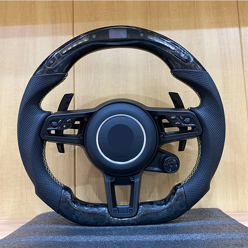 Sjc Auto Custom Carbon Fiber Steering Wheel For Porsche Cayenne