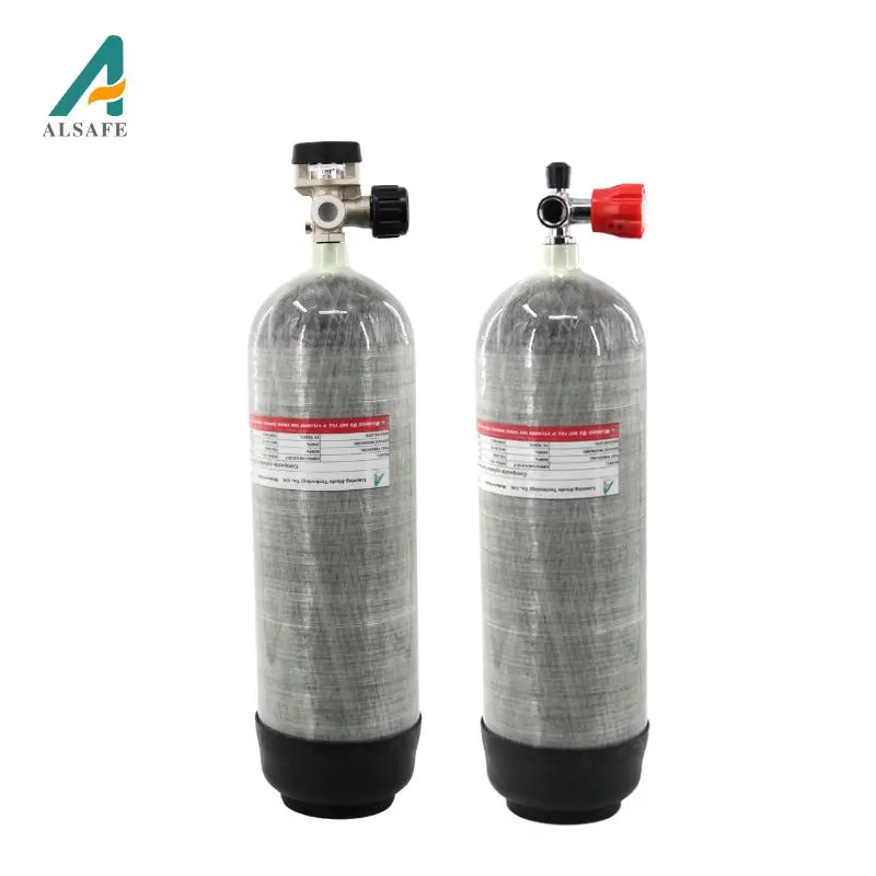 Alsafe 6.8L 4500psi Carbon Fiber Oxygen Tanks - High Pressure Gas Cylinders