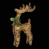 Coarse paper rope powdered head-up deer champagne color