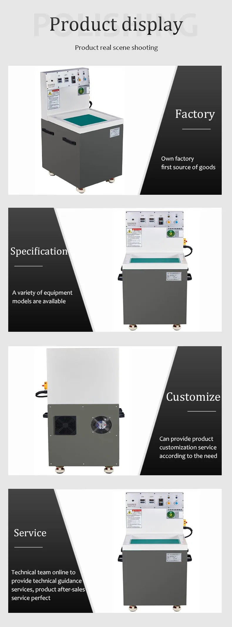Automatic Surface Finishing Manufacturer Stainless Steel Magnetic Grinding Polishing Machine