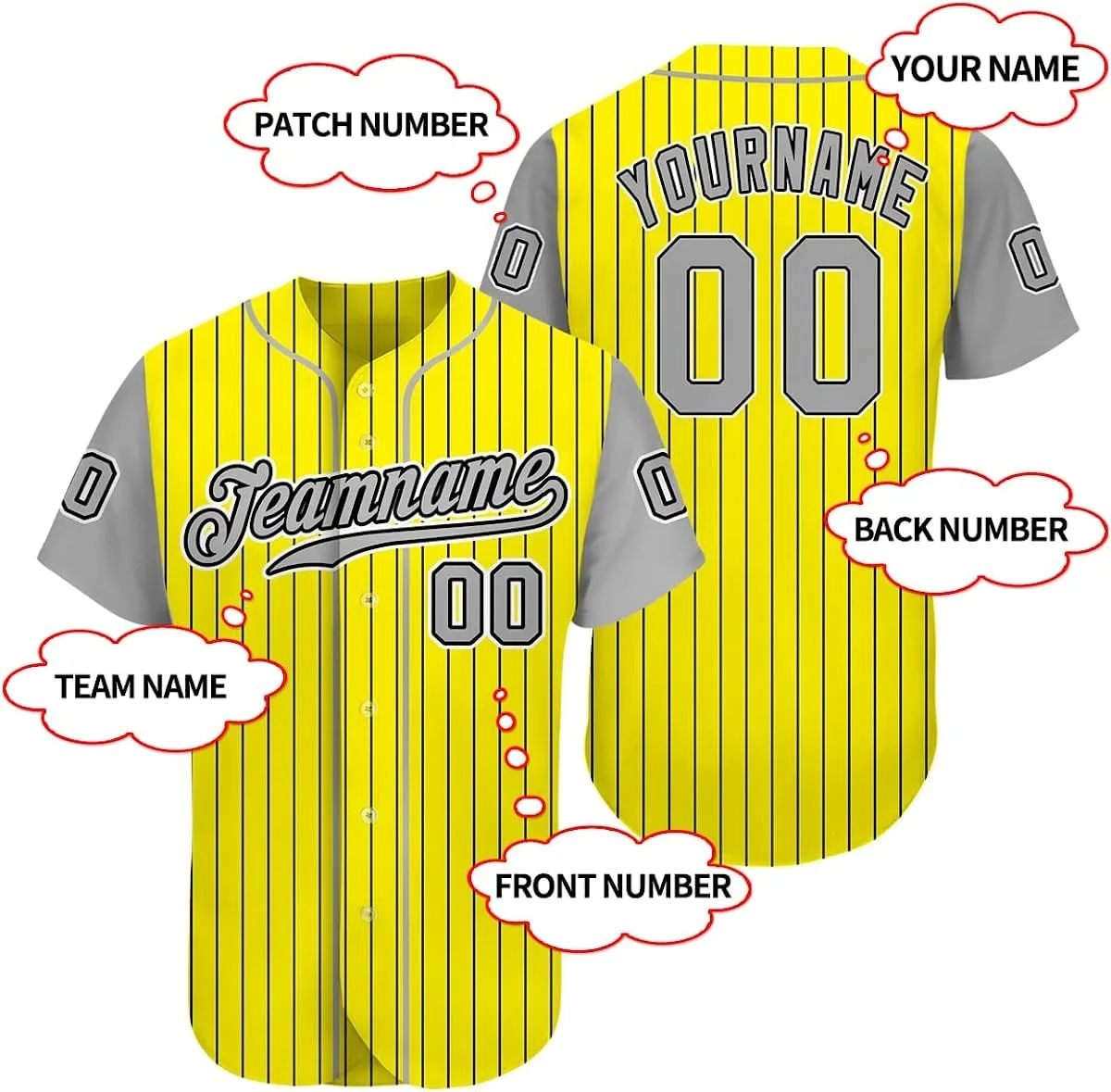 OEM Custom Professional Sportswear Team Uniform Baseball Jerseys