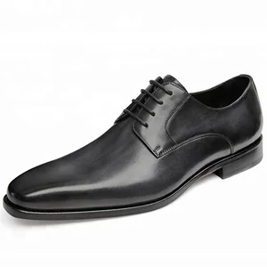 Trendy Cowhide Formal Shoes Men Handmade Business Wedding Shoes Men Leather Footwear Lace up Customize Men's Dress Shoes