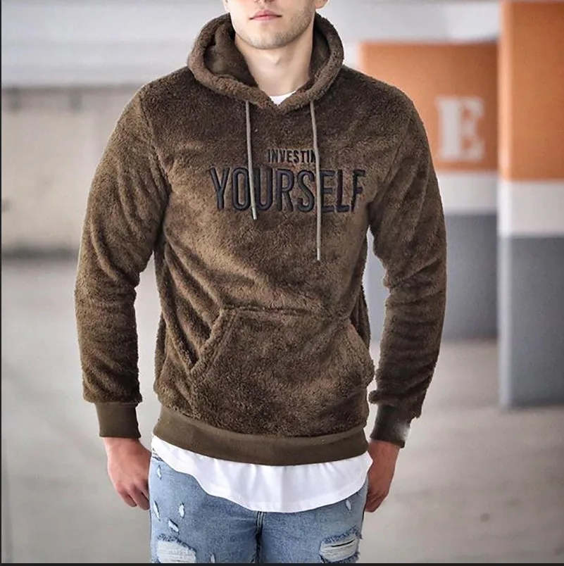 Fashion Faux Fur Fleece Fluffy Hoodie 