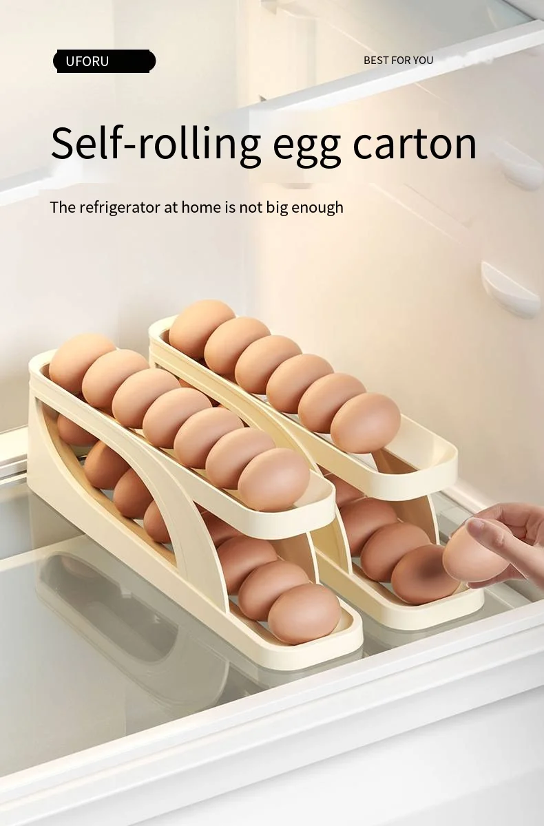 Egg storage box Side of refrigerator storage rack Kitchen special for egg tray Food grade multi-layer egg carton factory