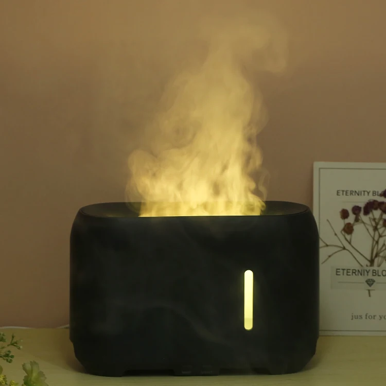 USB Aroma Essential Oil Diffuser Steam Water Ultrasonic Cool Mist Mini Humidifier Flame 7 Color LED Night Light Aroma Diffuser