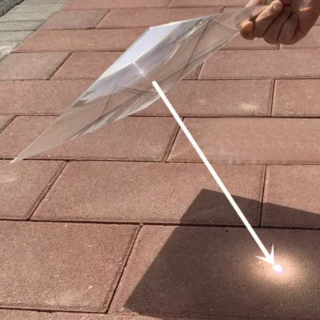 Concave Parabolic Large Demonstration Fresnel Lens for Solar Collectors