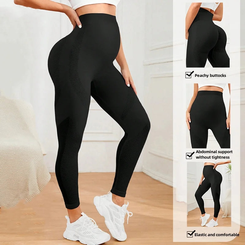 product high waist essential stretch secret fit belly legging pregnancy skinny fitness yoga pants maternity butt lift seamless leggings-61