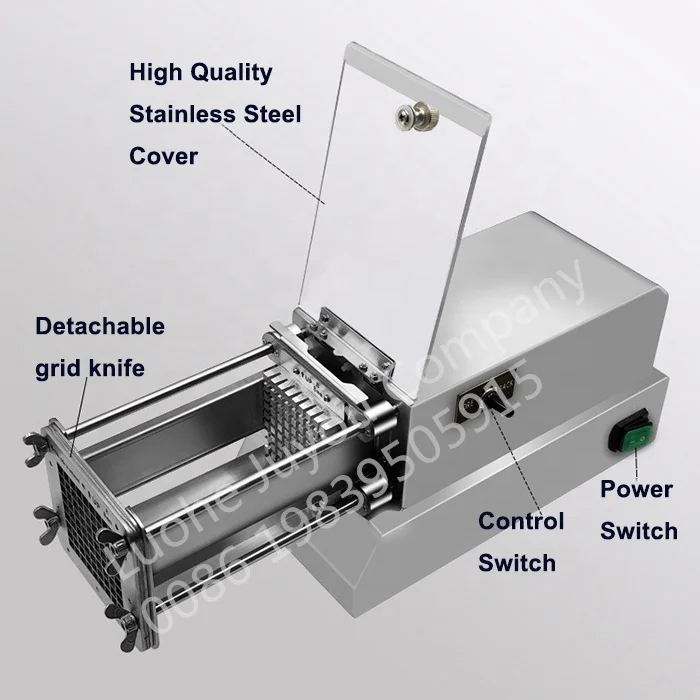 Small Automatic Potato Cutting Machine French Fries Cutter Vegetables Cutting Machine