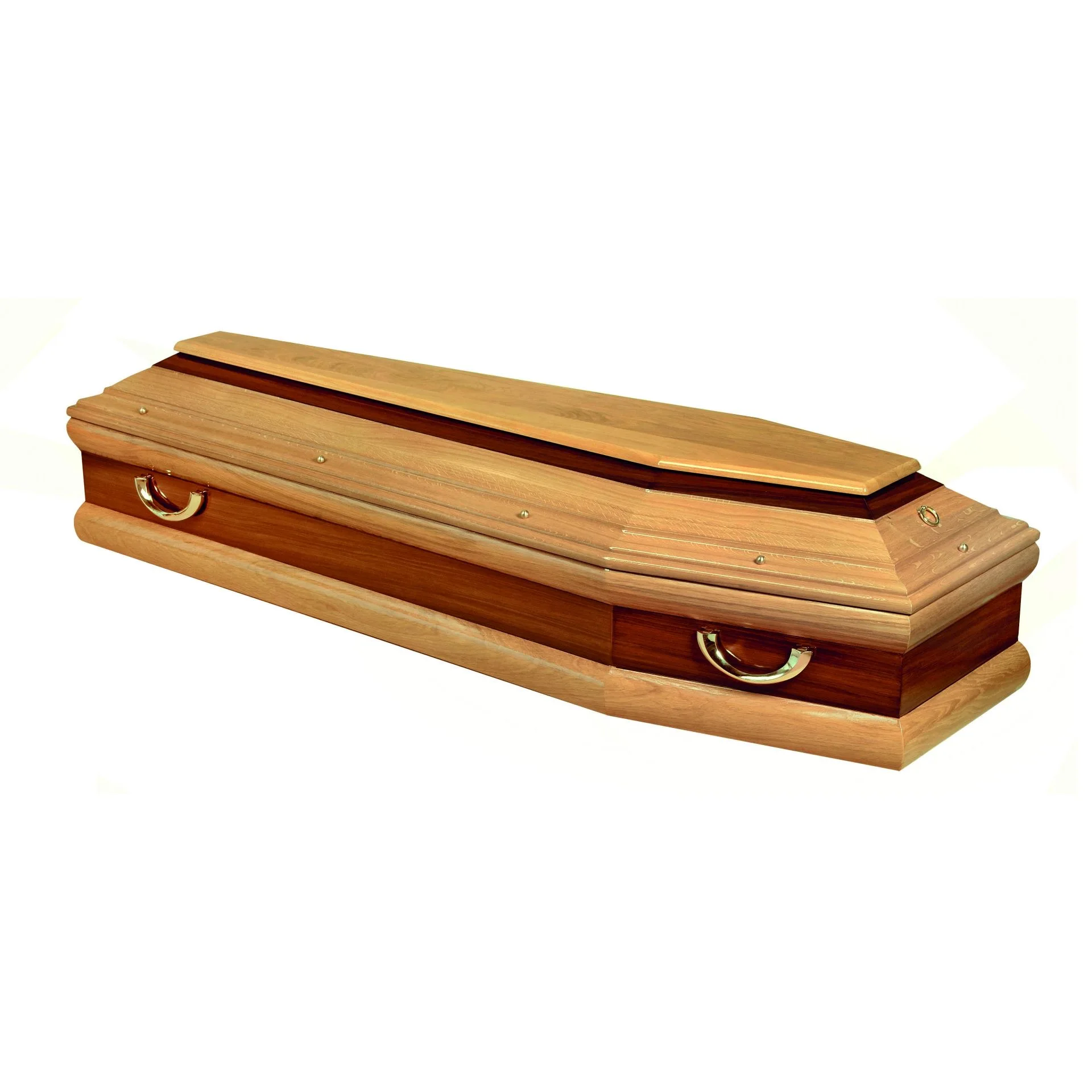 High Quality Funeral Supplies Wholesale American Style Wooden Coffins Burial Made of Mahogany Wood Full Couch Caskets Tabut