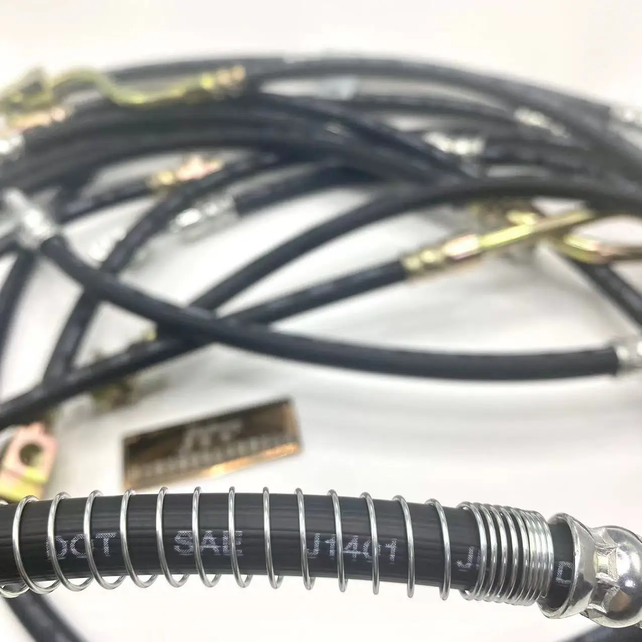 Braided Brake Lines Sae J1401 Dot Certified Rubber Hydraulic Brake Hose