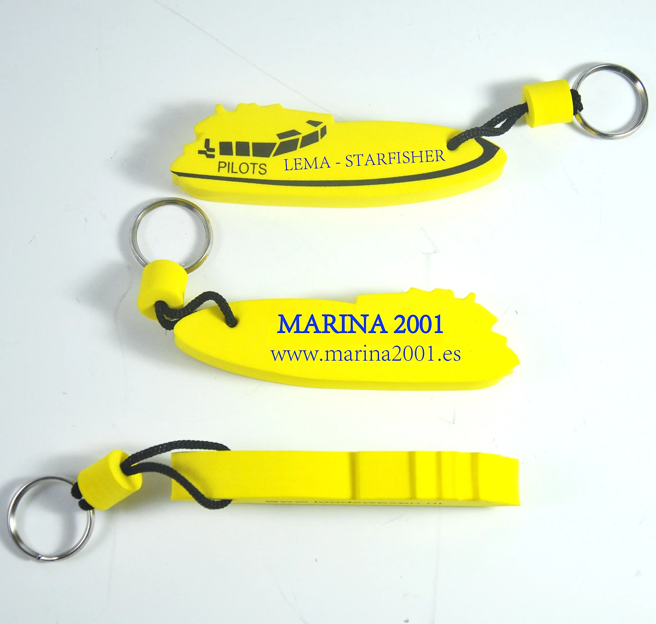 Custom Made Sailboat Shape EVA Foam Floating Keychain