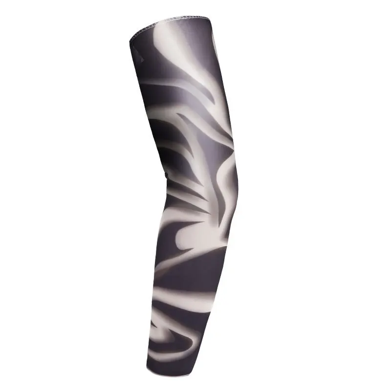 High Quality Professional Design Printed Elastic Nylon Fabric Full Long Tattoo Arm Sleeve for Four Seasons