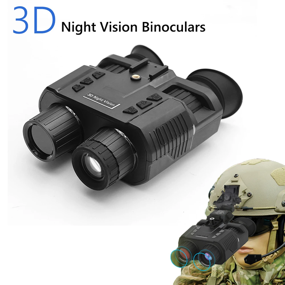 HD 1080P Head Mounted 3D NV8000 Infrared Night Vision Binoculars