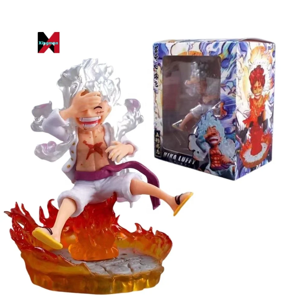 10 Cm Luffy Gear 5 Figure Sun God Nika Anime Action Figurine Pvc Statue ...