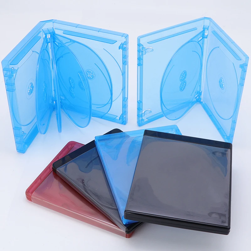 SUNSHING Atacado Preto CD DVD Disc Casos Blu-ray Digipak Casos