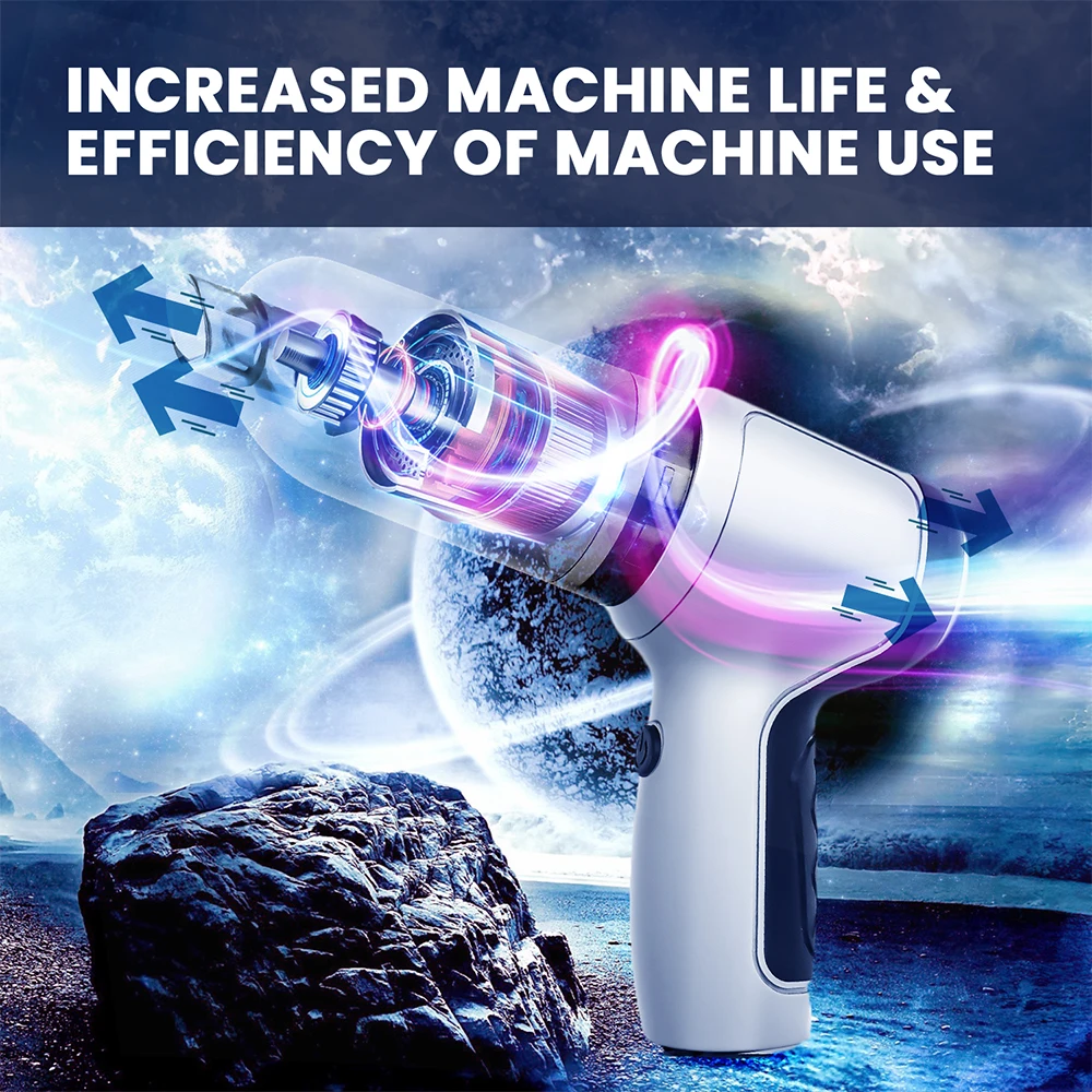 120W Handheld Vacuum Cleaner Detachable Rechargeable Cordless Mini Car Portable Air Duster Gun for Car Home Use