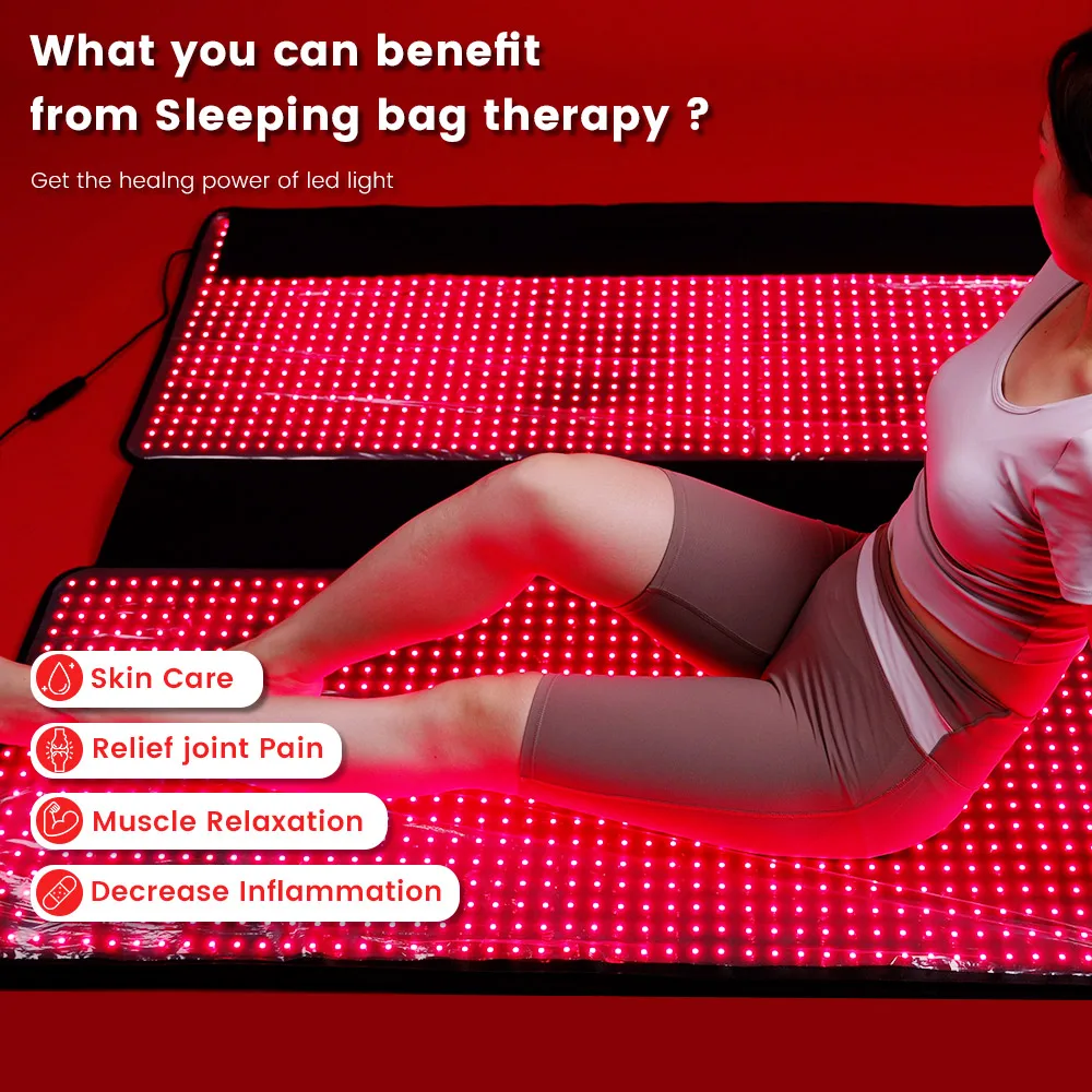 Ideatherapy Customized Full Body Red Light Therapy Panel Lamp Large Whole Body Mat Sleeping Bag Feature for Hands