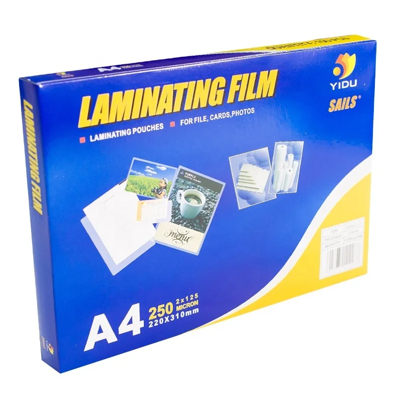 A4 Yidu Lamination Pouch Film For Sails Brand - Buy Matt Lamination ...