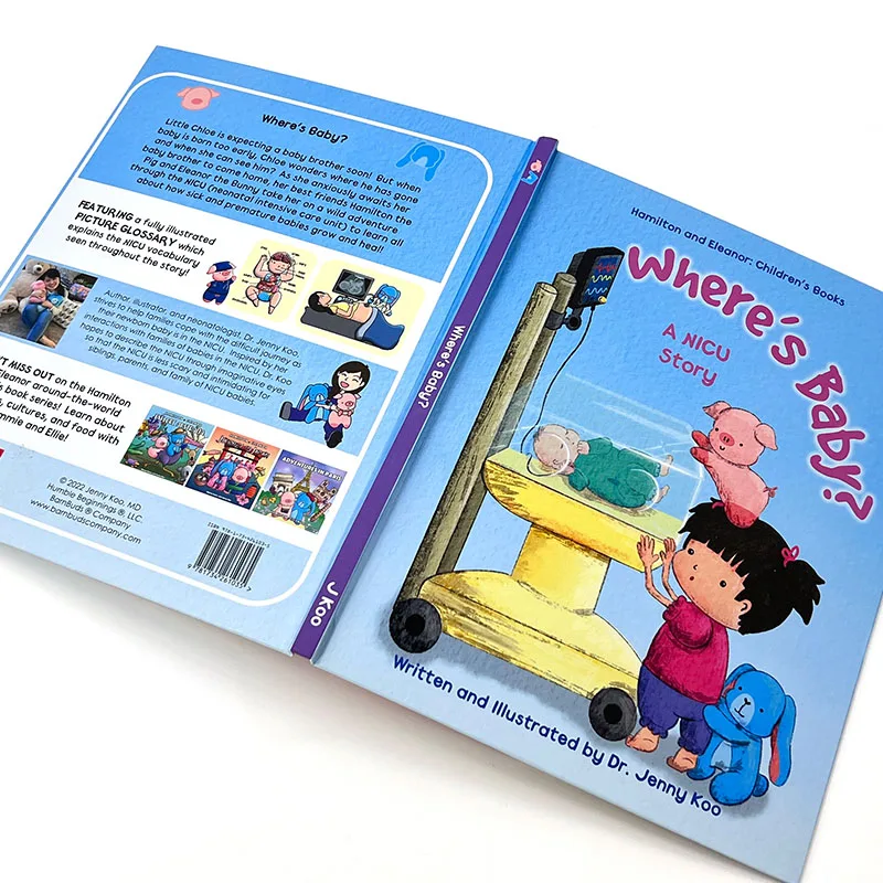 Children's Story Cartoon Picture Reading Learning Education Hardcover Full Color Offest Printing Book factory