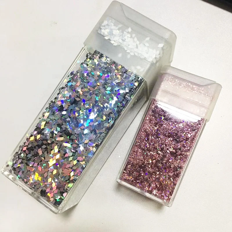 Fast Delivery Glitter in square Bottles square Glitter Shaker