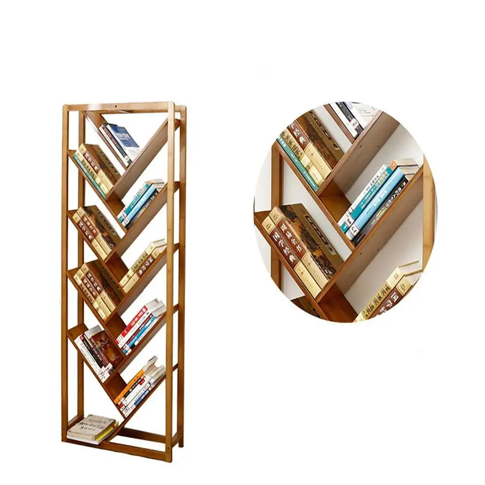 
 Высокое качество натуральный бамбук 5 круглый Ланч-бокс дерево в форме книжный шкаф для хранения Организатор для дома и офиса  