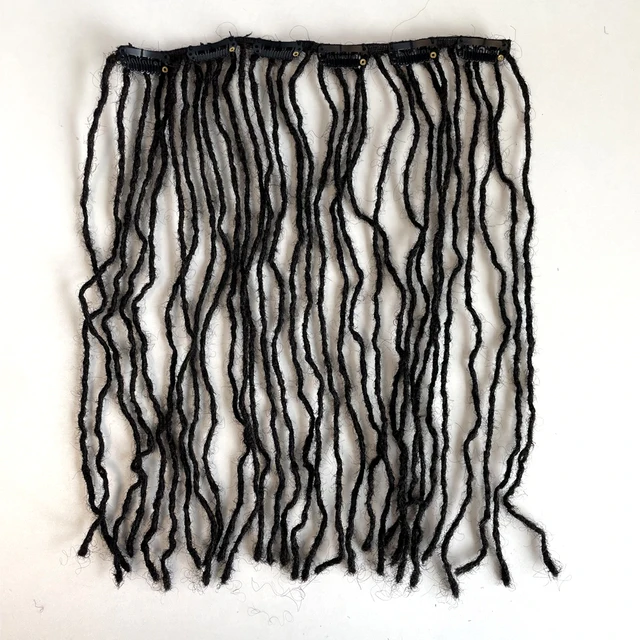 KAMA Brazilian Remy Human Hair Clip-in Sister Loc Extensions Easy Install