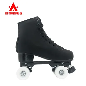 Factory rental cheap price wholesale professional 4 wheel quad skates Two Double row roller skates shoes for adults women