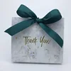 Marble pattern+green ribbon