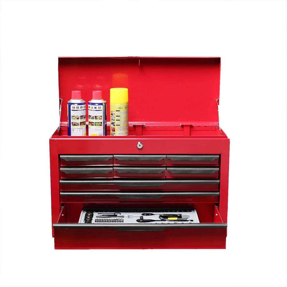 Factory Direct Supply Red 9-DRAWER HEAVY DUTY TOOL CHEST WITH BALL BEARING DRAWER SLIDES factory