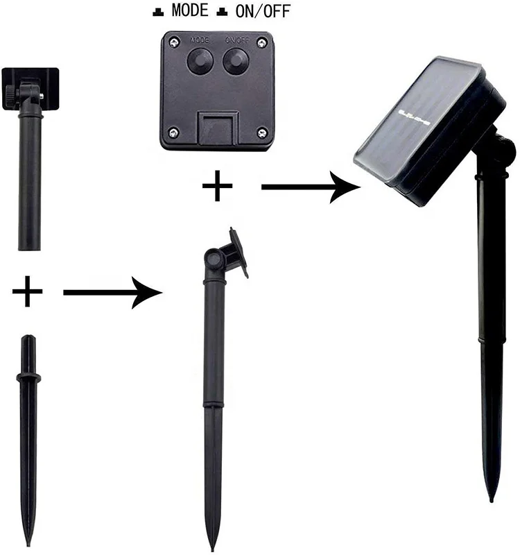 Водонепроницаемые гирлянды на солнечной батарее, 8 режимов