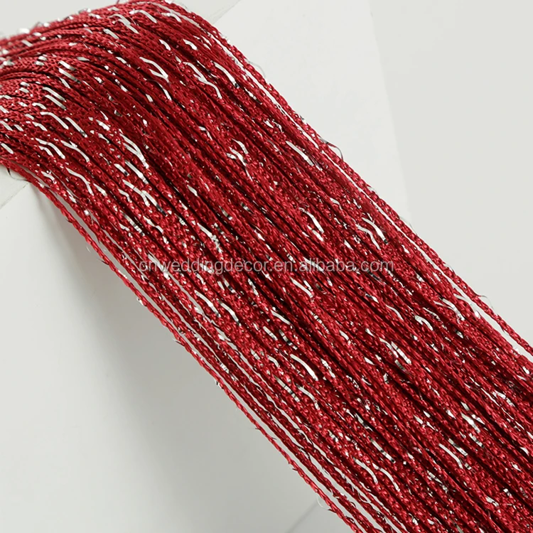 Wedding White String Curtain Ceiling Drape Wedding  Tassels