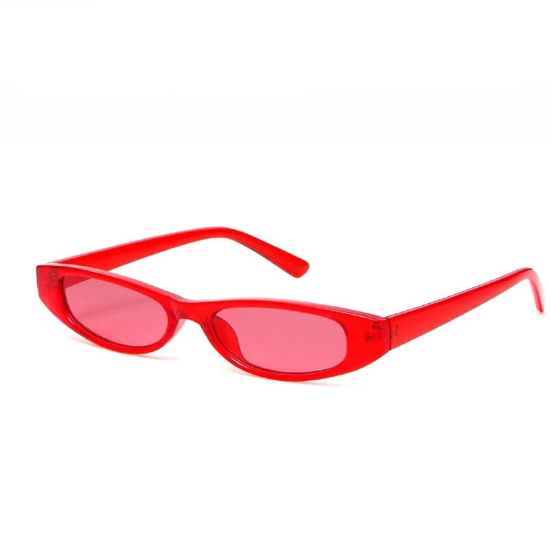red rectangular sunglasses