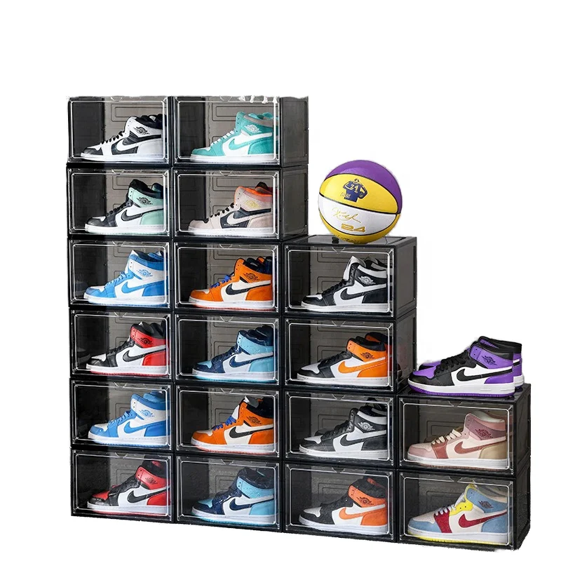 XJH Space-Saving Shoe Rack Foldable Stackable Organizer